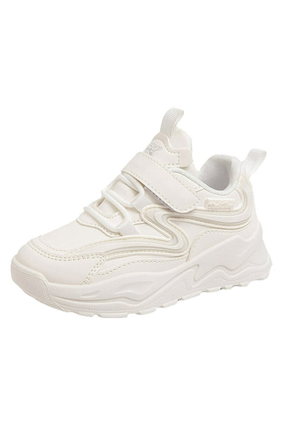 Shoes Girl Girls Kids Sneakers Fashion Lace-Up Tennis Sports Running Shoes White,2