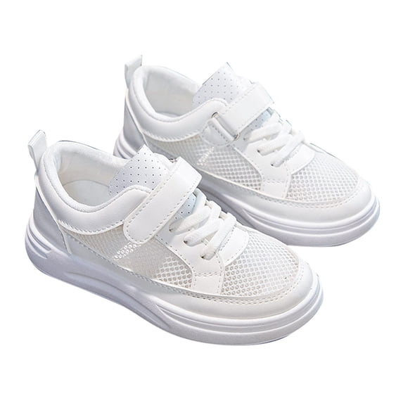 siilsaa Slip On Shoes for Girls Toddler Shoes Boys Girls Kids Tennis Running Walking Cute Sneakers White,2.5