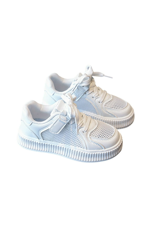 Toddler Girl Sneakers Girls Shoes Kids Tennis Running School Sneakers for Little/Big Kid White,12.5