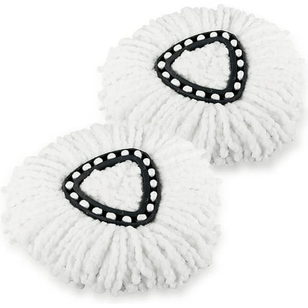 siisll 2 Pack Spin Mop Refill Replacement Head Compatible with Ocedar EasyWring Spinning Mop - Microfiber Mop Replace Heads Deep Cleaning Machine Washable and Easy-to-Replace