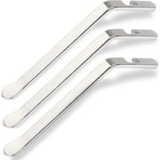 siisll Bike Tire Levers Tyre Spoon Iron Changing Tool (Pack of 3), Ergonomic Premium Stainless Steel Metal Bicycle Tyre Removal Spoon Repair Tool for Changing Road & Mountain Bike Tubes