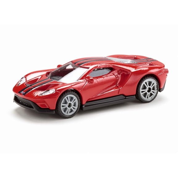 siku 1526, Ford GT Classic Sports Car, Metal/Plastic, Red, Compatible with Other siku Models of The Same Scale