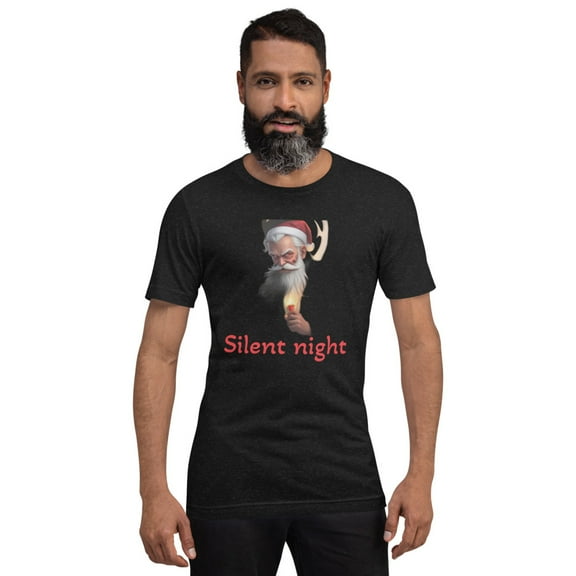 silent night Unisex t-shirt (Black Heather, XS)