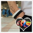 thumbnail image 1 of silicone wristbands 24Pcs Mixed Colors Blank Silicone Wristbands Rubber Bracelets Fashion Party Sports Accessories (7.09X0.47X0.39Inch), 1 of 10