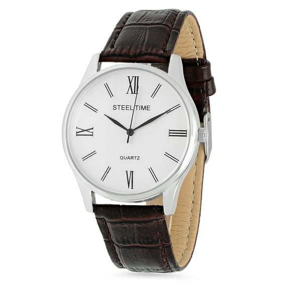silver toned watch