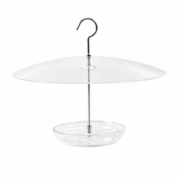 simhoa 1 Clear Bird Feeder Rain Guard Dome Transparent 12 Inch Weather Protection Canopy for Garden Patio Outdoor Wild Birds