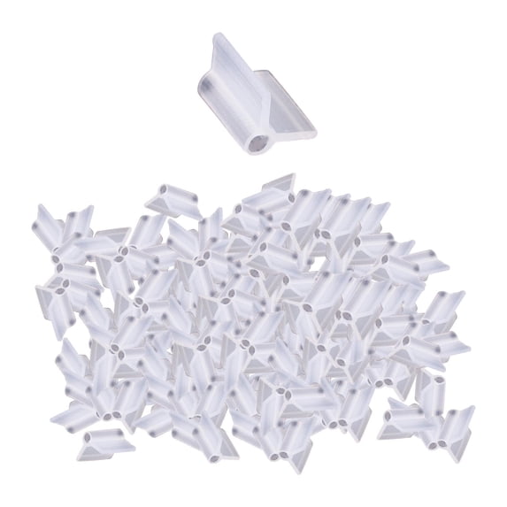 simhoa 100 -fold Plant Transplantation Clips Vegetables Transplant Clamp Planters Support Clips for Fruit Trees Bean Flower Children's Customers Seedling 3mm