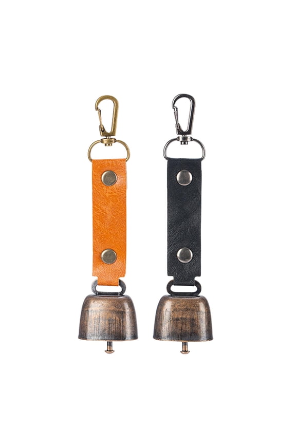 2 Loud Bear Scare Bells, Survival Bear Bells for Dogs, Compact Multi-Purpose Backpack Pendant Keychain for Dogs, Animals, Climbing