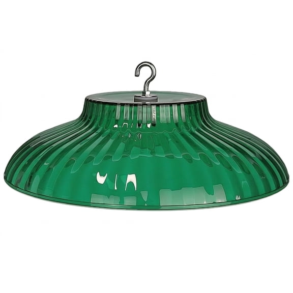 simhoa 2 Pack Garden Dome Shield with Hook Translucent Weatherproof Canopy for Patio Hanging Bird Feeders