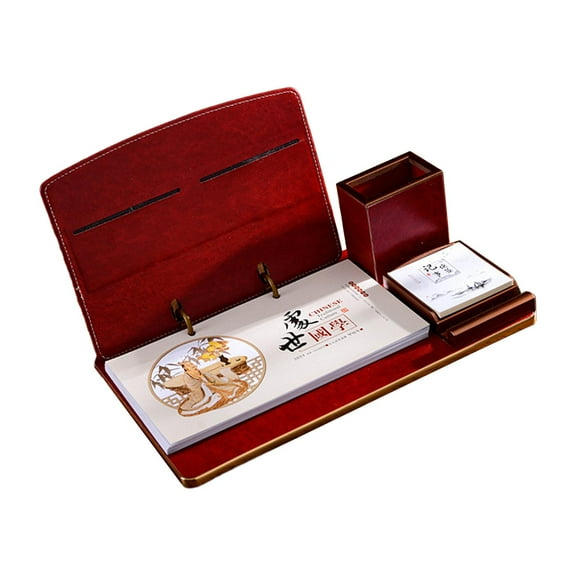 simhoa 2024 Desk Calendar Organizing and Planning with Pen Holder Note Monthly Calendar Memo Pages Plan and Schedule for Office Home