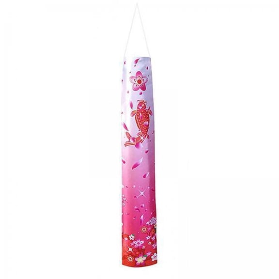 simhoa 2xJapanese Carp Windsock 140cm Streamer Fish Flags Kite for Yard Sushi Bar Wall Style A 2 Pcs