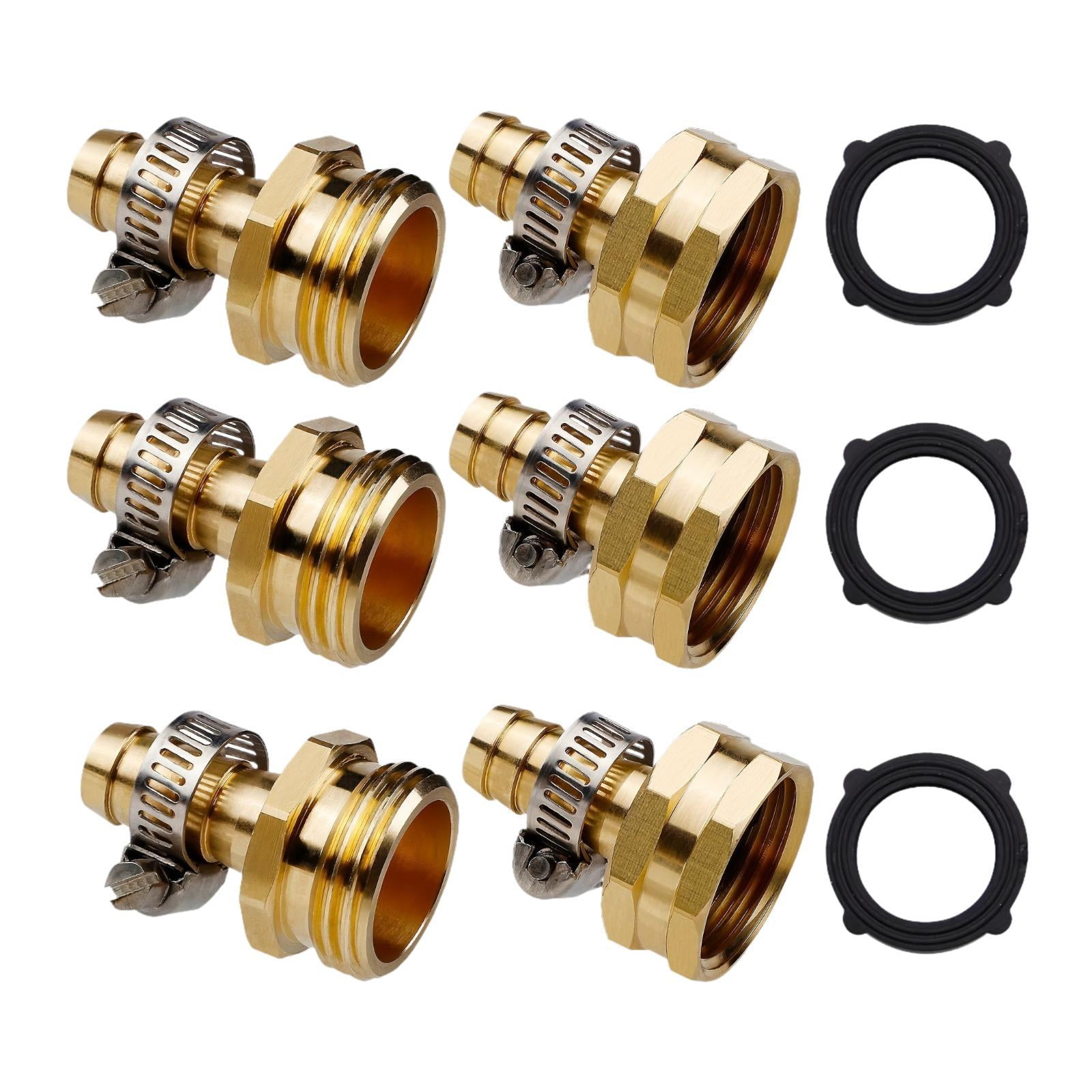simhoa 3/4'' Garden Hose Quick Connector Garden Hose Repair Connector