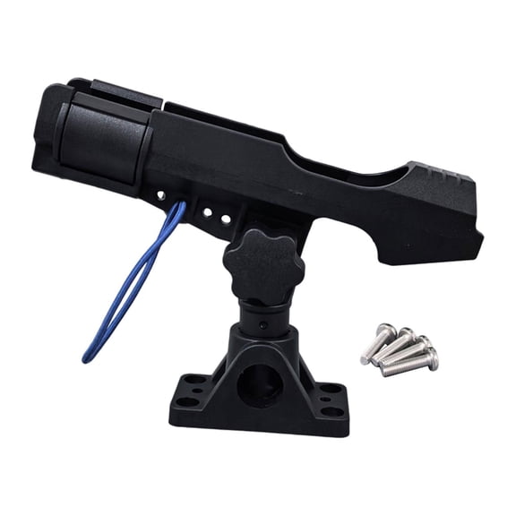simhoa 360 degree Rotating Rod Pole Holder, Lightweight, Adjustable, Portable, Universal Bracket Rod Mount for Banks, Kayaks, Boats, And Handrails