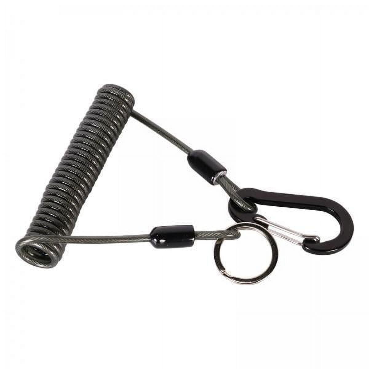 simhoa 4x Fishing Lanyard Fishing Tool Steel Wire Strap Coiled Ropes ...