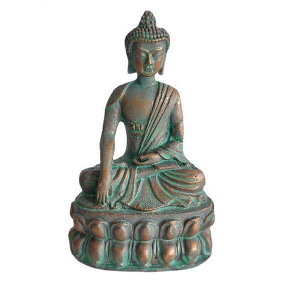 simhoa 5xSANDSTONE BALCONY HOME GARDEN SMALL BUDDHA STATUE ORNAMENT DECORATIONS Bronze