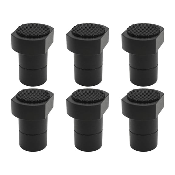 simhoa 6x Bench Dogs Clamp Workbench Peg Brake Stop Clamp Table Brake Woodworking Stop for Flat Tensioning T Track Dog Hole Clamping Black 20mm