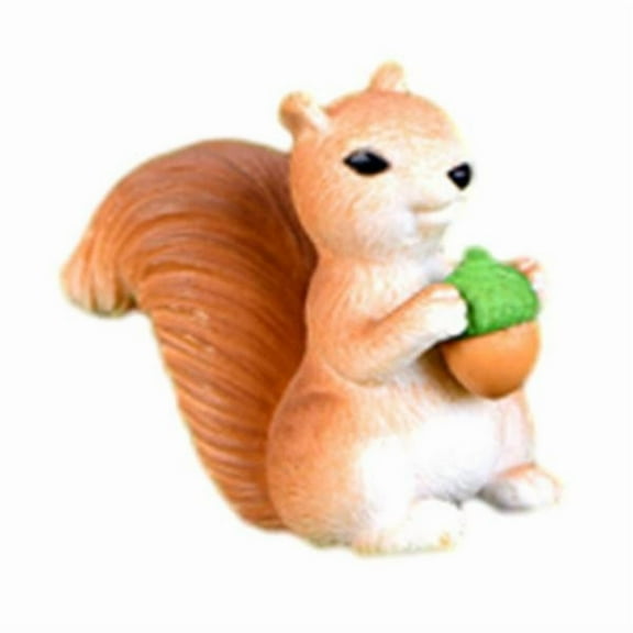 simhoa 6xMiniature Squirrel Garden Statue Crafts Funny for Indoor Outdoor Shelf Lawn 6 Pcs