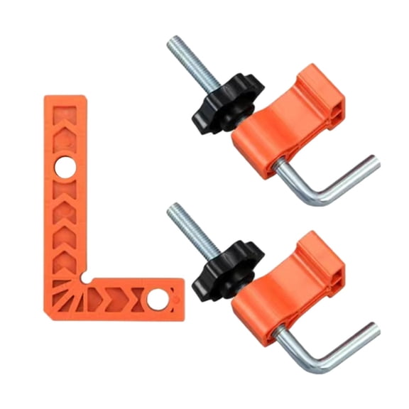 simhoa 90 Degree Corner Clamp Carpenter Tool, Clamping Square, Professional Woodworking Tool for Boxes Drawers Picture Frames 3inch