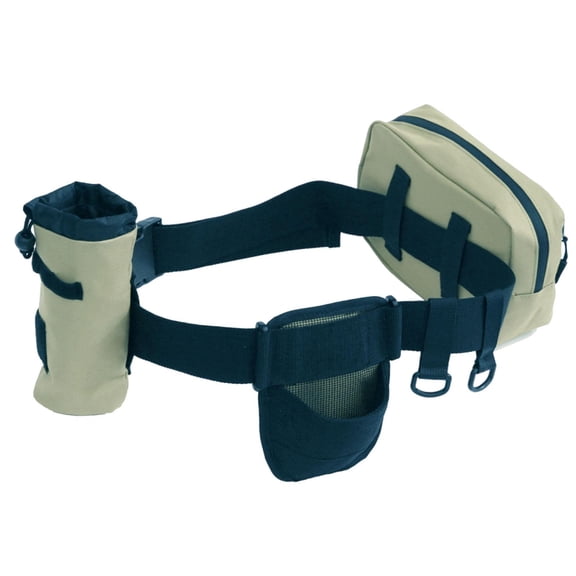 simhoa Adjustable Fishing Waist Belt Waterproof Pouch Quick Installation Accessory Sturdy with Cup Holder & Rod Rest Multifunctional Light Green