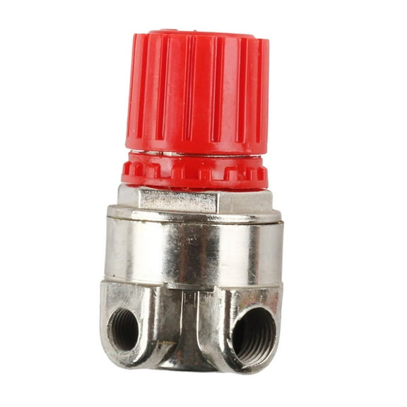 simhoa Air Compressor Parts Regulator Sturdy Control Switch Regulator Air Compressor Pressure for Furniture Making Woodworking , Four Holes