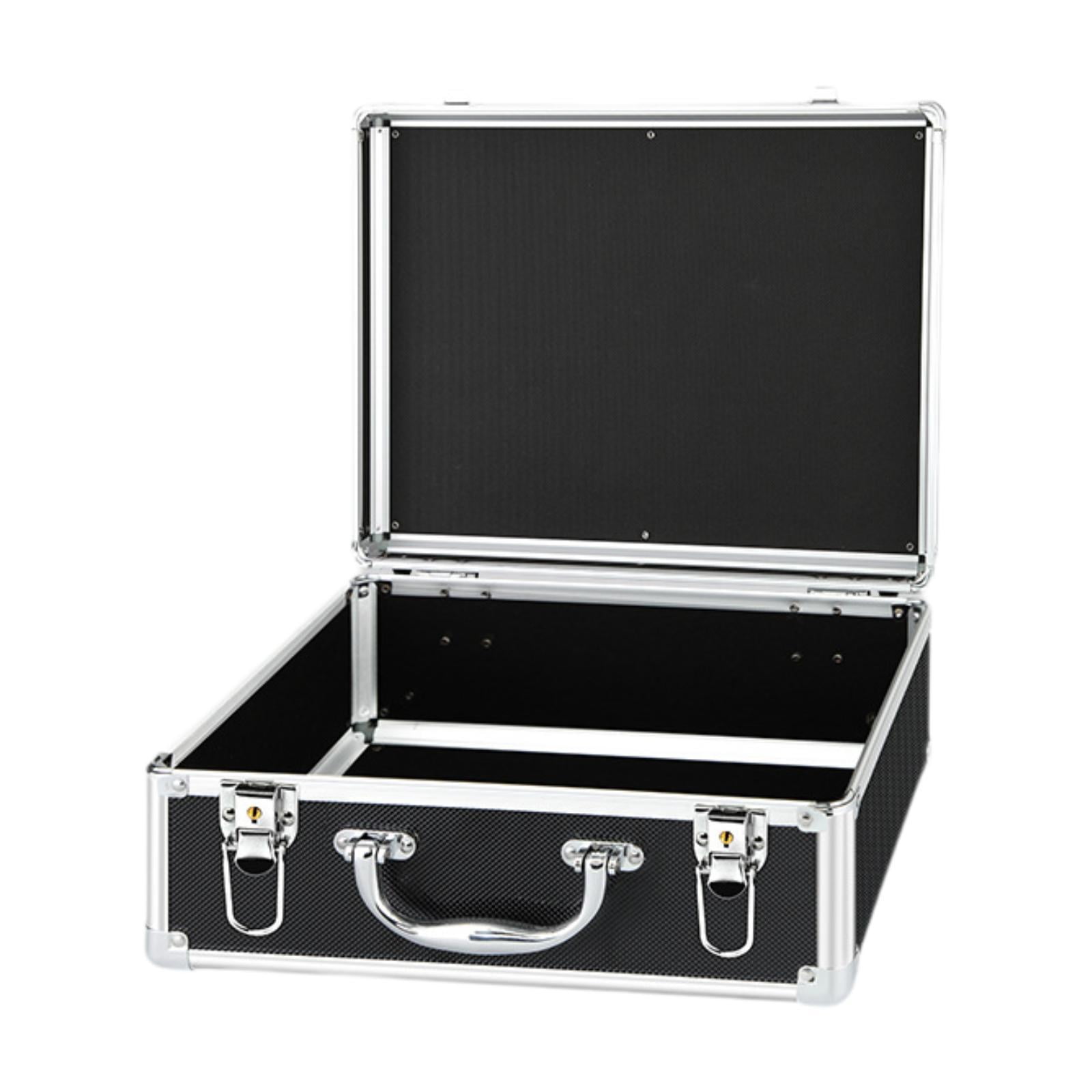 simhoa Aluminum Alloy Case Aluminum Alloy Tool Box Multipurpose Large Sturdy Shockproof Portable Tool Case Suitcase for Travel Tools M