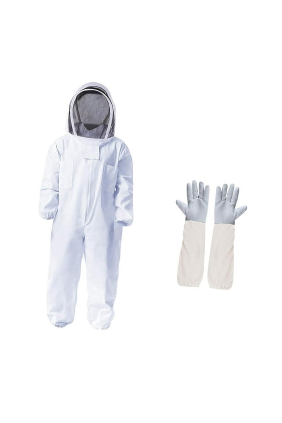 Bee Suit Beekeeping Suit Clothing Professional Outfit Costume for Men Women Apiarist Beginners Beekeepers Backyard L