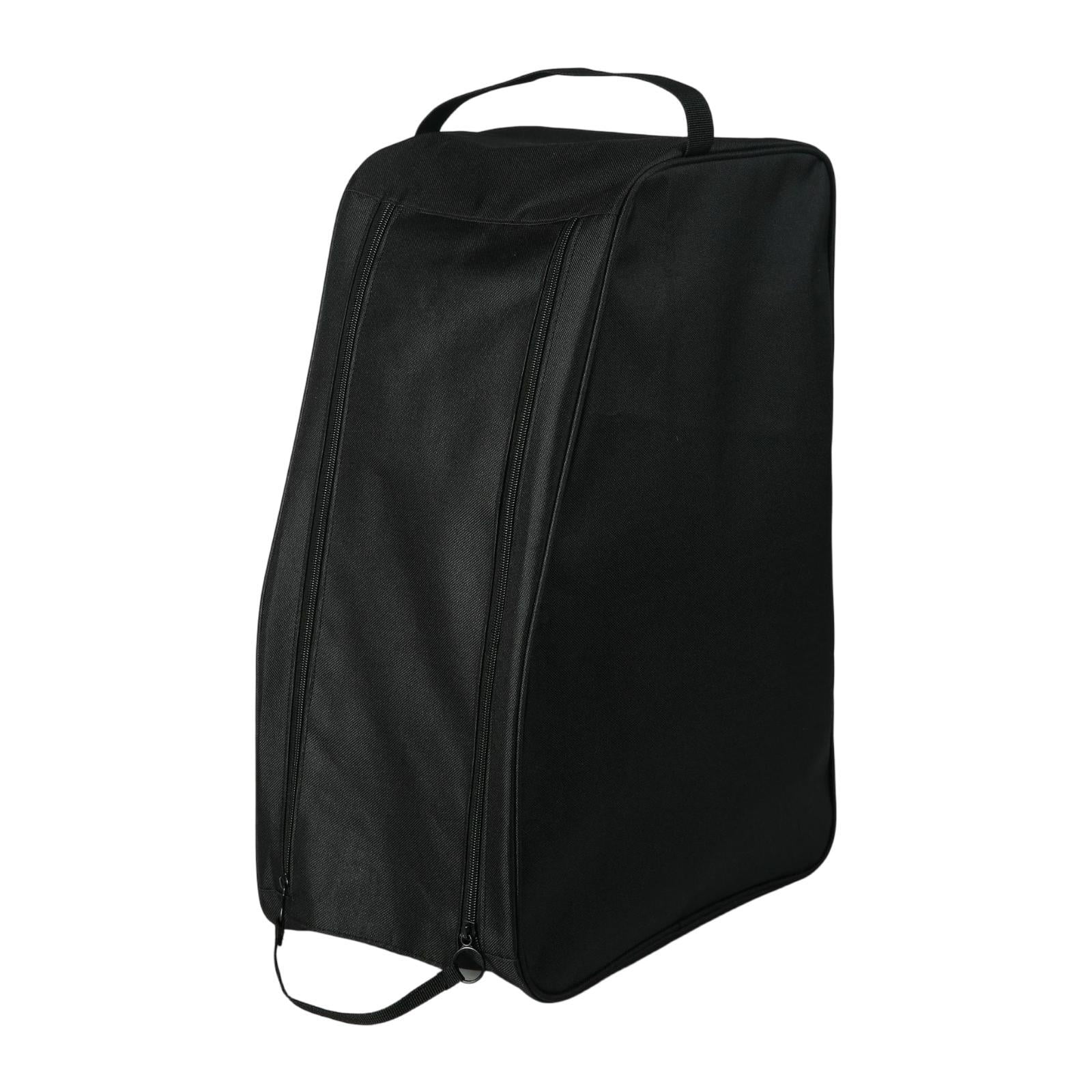 simhoa Boots Bag Long Tube Shoes Storage Bag Equestrian Riding Gear Organizer Oxford Cloth Zipper Closure Portable Backpack Tear Resistant Lightweight Suitab black