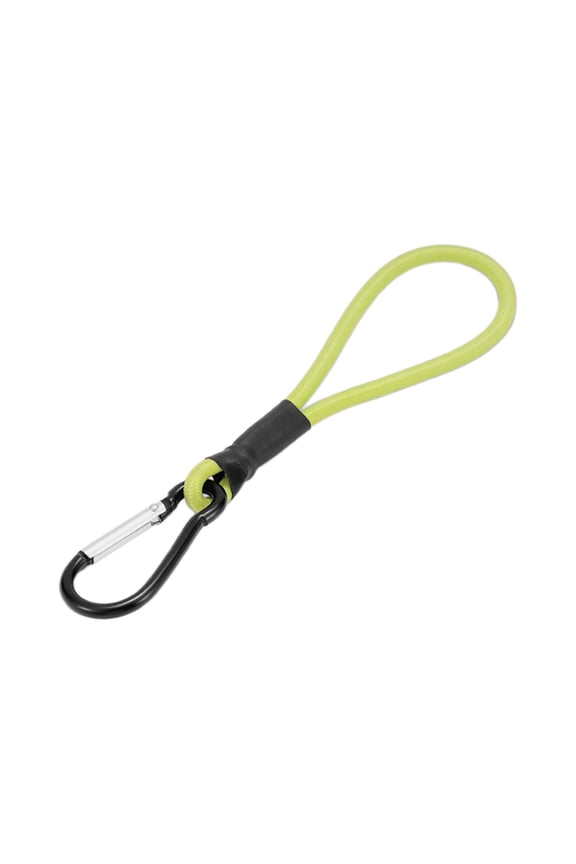 Bungee Cord with Carabiner Bungee Strap Heavy Duty Durable Outdoor Elastic Rope Mini Bungee Cords for Tents Tarpaulin Camping Fluorescent Green