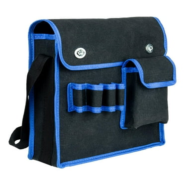 simhoa Canvas Tool Bag Maintenance Tool Bag Durable Heavy Duty Multifunctional Tool Organizer Tool Pouch for Electricians Carpenters M