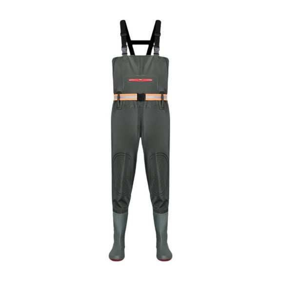 simhoa Chest Wader Scratch Resistant Elastic Overalls for Outdoor Farming Men and Women Dark Green