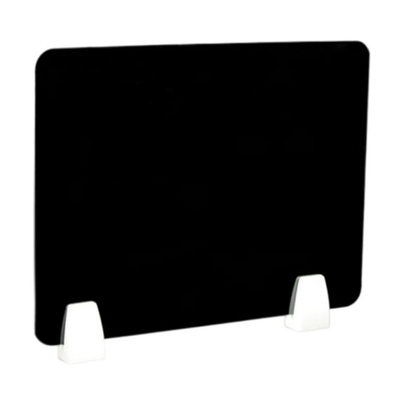 simhoa Desk Divider Desktop Privacy Panel Soundproof with Noise-reducing Design Office Separator Panel Desk Shield Board for Student Black