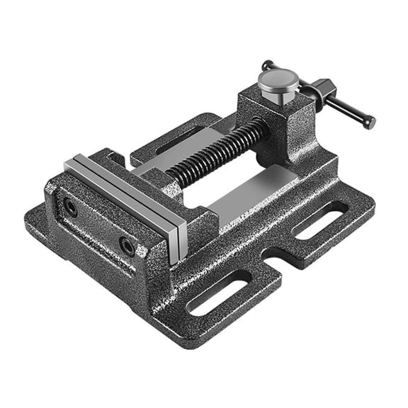 simhoa Drill Press Vise Clamp,Drill Press Milling Vise,Versatile Small Home Use Sturdy Easy to Storage Accessories Bench Mount Clamp Fixed