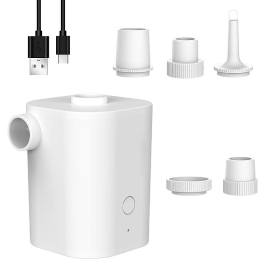 simhoa Electric Air Pump Inflate and Deflate Air Pump for Inflatable Pool Raft Boat White