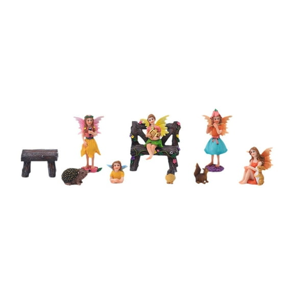 simhoa Fairy Garden Accessories Miniature Fairy Figurines DIY Decor Landscape Mini Garden Decorations, Resin Statues for Indoor,Home