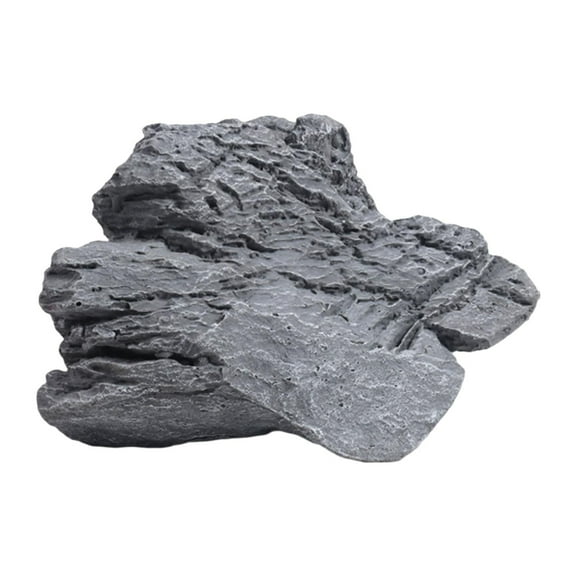 simhoa Faux Rock High Fidelity Gray PVC Artificial Rock for Stations Rivers Squares 24cmx18cmx17cm