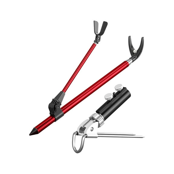 simhoa Fishing Rod Holder Fishing Pole Rest for Fishing Box Fisherman's Gift Ground Red