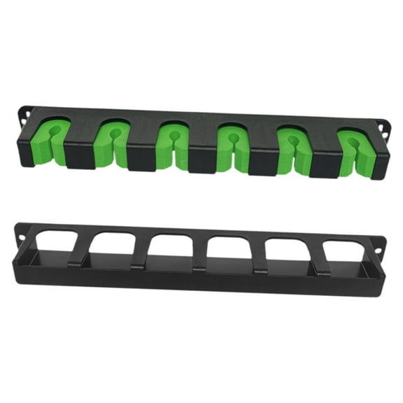 simhoa Fishing Rod Rack Wall Mount Display Stand Foam Grip Pads Easy to Install 6 Slots Organizer for Indoor Boat Basement Shop Home Vertical Mount