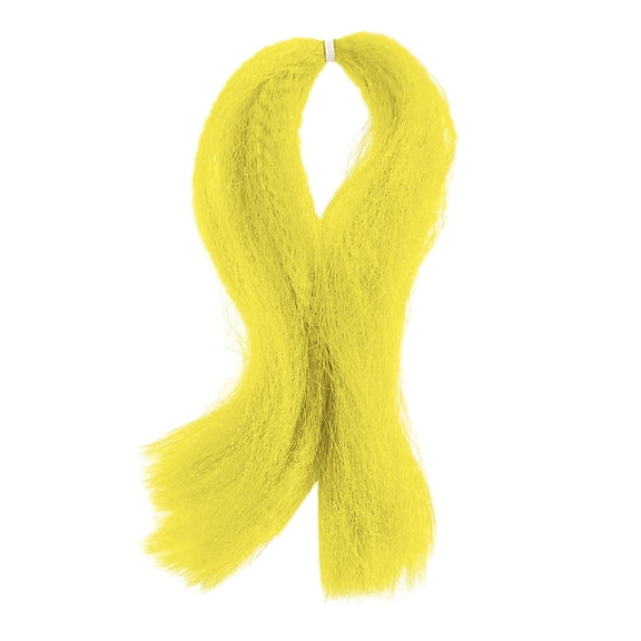 simhoa Fly Fishing Cord Fly Tying Lure Making Streamer Tail DIY Fly Tying Thread Fiber Silk for Grass Carp Striped Bass Salmon Trout Yellow