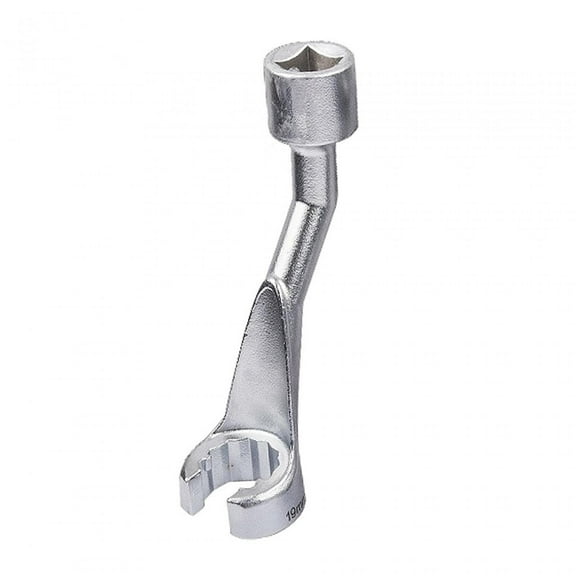 simhoa Fuel Line Socket Wrench L Shaped Socket Wrench Pipe Wrench Hand Tools Open Socket Wrench 1/2 Nut Wrench Opening Socket 19mm