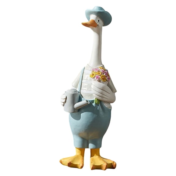 simhoa Garden Duck Statue Craft Accessories for Micro Landscape Flowerpot Courtyard Mr Duck