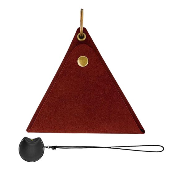 simhoa Hanging Neck Pouch Earbud Case Headset Storage Organizer Mini Headphone Storage Bag Travel Purse for Outdoor Walking Climbing Red