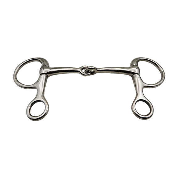 simhoa Horse Bit Mouth Bit Horse Training Equipment Horse Riding Snaffle Equestrian Supplies Rustproof Sturdy Snaffle Bit