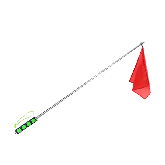 simhoa Horse Training Flag Retractable Flagpole Portable Horse Riding Equipment Tear Resistant Fabric Lightweight Metal Telescopic Suitable for Groundwork Competition Guidance Green Handle