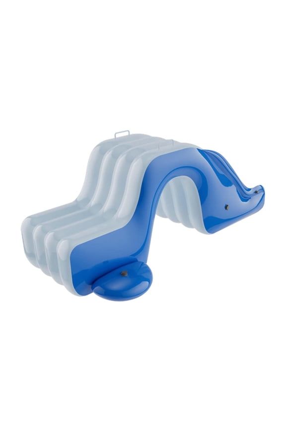 Inflatable Pool Slide Inflatable Play Center for yard blue and White
