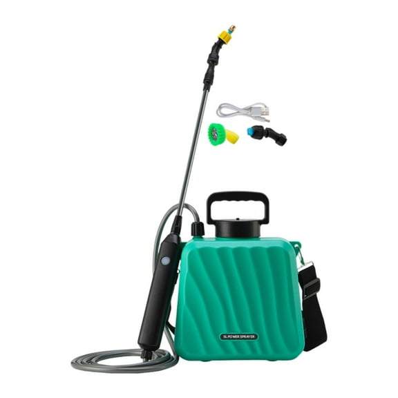 simhoa Lawn Electric Backpack Sprayer Automatic Gardening Sprayer Versatile with Shoulder Strap with 3 Nozzles for Outdoor Household Blue