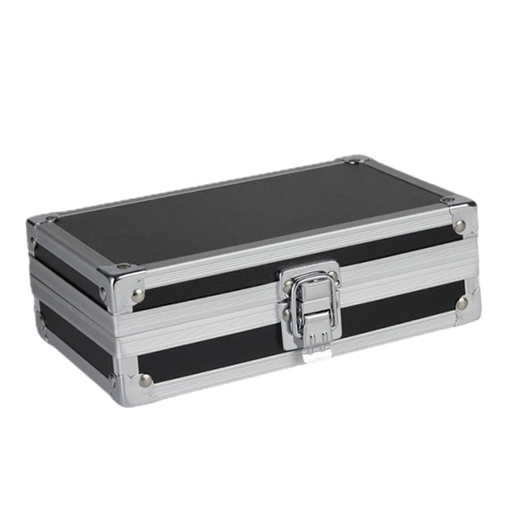 simhoa Lockable Tool Case Aluminum Alloy Portable Organizer Storage Box Jewelry Carry Case Luggage Organizer with Clasp Suitable for Travel Office Home Outdo