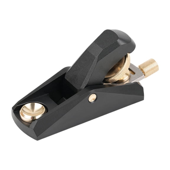 simhoa Low Angle Block Plane Accessories Ergonomic Easy to Operate Professional Brass Sturdy Lightweight High Performance Hand Plane Mini Black