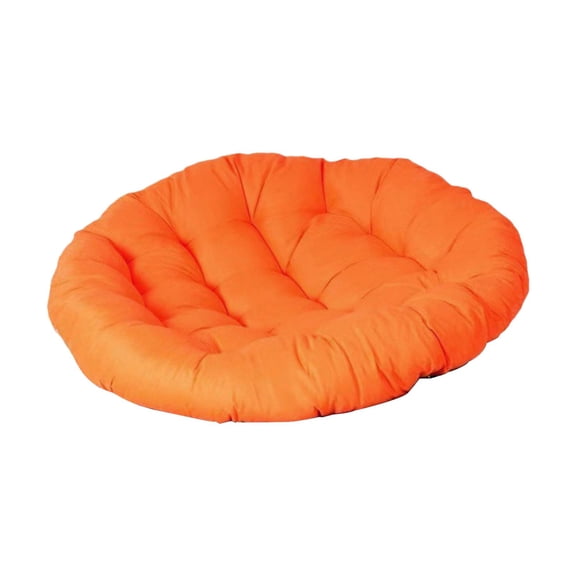 simhoa Outdoor Seat Cushion Swing Hanging Chair Cushion Portable 50cm Round Floor Cushion Rattan Cushion for Swing Chair Living Room Orange