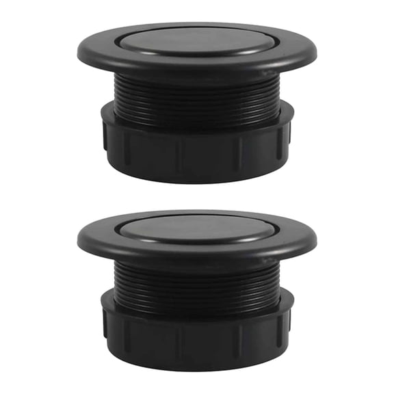 simhoa Patio Table Umbrella Hole Plug Cap,Replace Yard Black Lawn Outdoor Parasol Table Holes Cover Insert for Parasol Camping 2Pcs