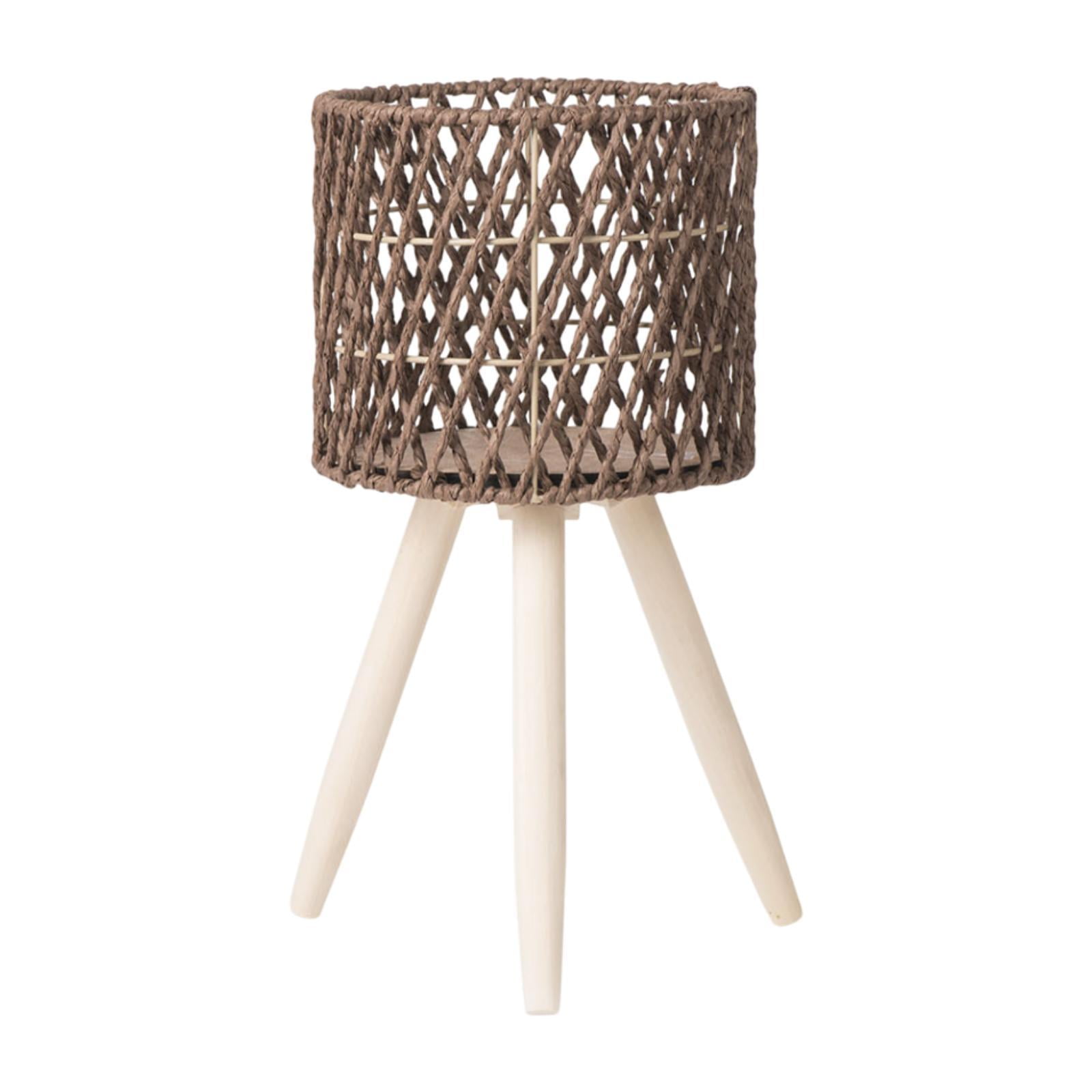 simhoa Plant Basket Riser Display Bedroom Hand -woven with Removable ...